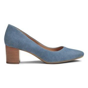 Aerosoles Blue Silver Star Suede Pumps